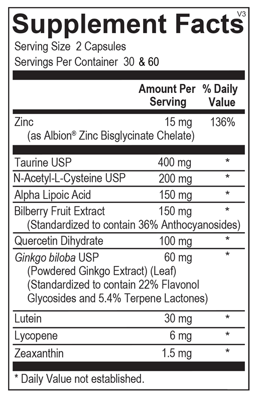 4Sight supplement facts image