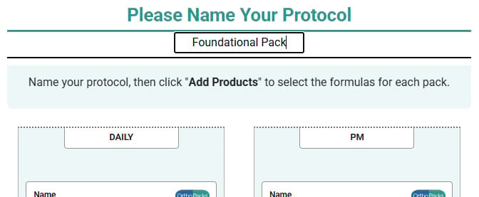 Name your protocol Name your protocol screenshot